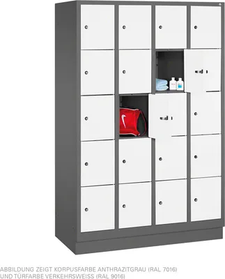 Produktbild von Fächerschrank Schließfachschrank Spind Spindschrank Wertfachschrank, 20 Fächer