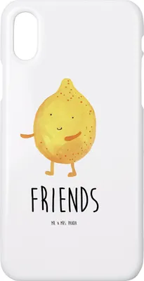 Produktbild von Mr. & Mrs. Panda Iphone 10 Handyhülle Beste Freunde Zitrone - Weiß - Geschenk, X, Lustige Sprüche, Handy, Cover, Case, Fehlende Keywords