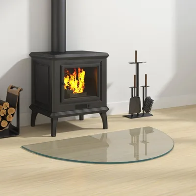 Produktbild von Möbel Feuerstelle Glasplatte Transparent 800 x 500 mm Glas - Funkenschutzplatten &40225