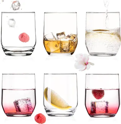 Produktbild von Elegante 240 ml Trinkgläser Set von 6 - Wassergläser - Saftgläser - Whiskygläser - Spülmaschinenfest