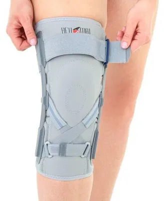 Produktbild von Reh4Mat Knieorthese mit Gelenkstabilisierung - S - Universell - Grau