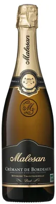 Produktbild von Malesan Cremant de Bordeaux Brut Schaumwein aus Frankreich 750ml