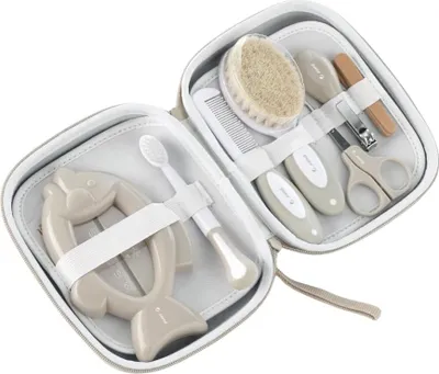 Produktbild von Jane 040218 U10, Kulturbeutel, Beige, Einfarbig, Reißverschluss, 275 mm, 45 mm