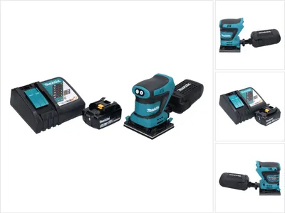 Produktbild von Makita DBO 480 RF1 Akku Schwingschleifer 18 V 112 x 102 mm + 1x Akku 3,0 Ah + Ladegerät