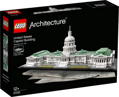 Zdjęcie produktu dla LEGO Architecture United States Capitol Building, Zestaw do budowania, 12 lat(a), 1032 szt., 1,62 kg