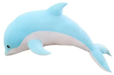 Produktbild von Plüsch-Delfin Kuscheltier – Weich und kuschelig – Blau, 50 cm