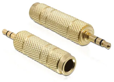 Image de DELOCK Adaptateur jack 3,5mm -> 6,3mm mâle/femelle or