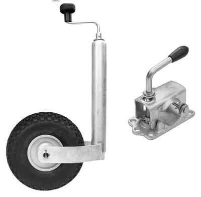 Produktbild von Stützrad mit Gusseisenklemme WINTERHOFF ST48-260LB+KLE48-G 150 kg 48 mm 500–710 mm