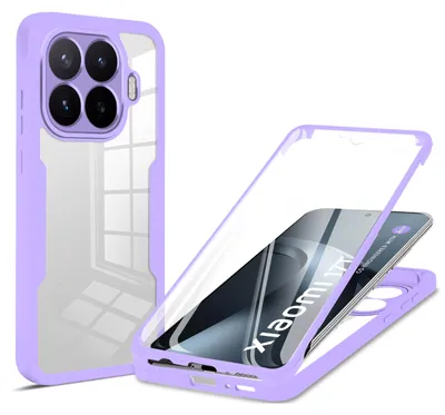 Produktbild von 360° Grad Hülle für Xiaomi 17T Handyhülle mit Integriertem Displayschutz Lila