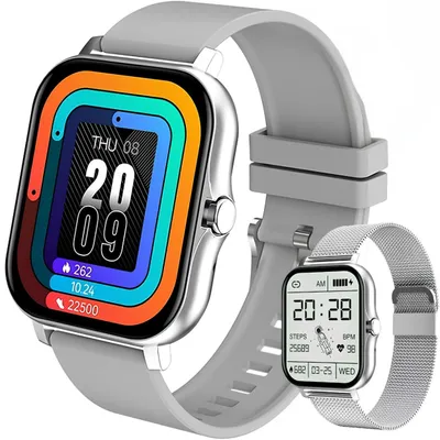 Image de Montre Connectée AN-40480 Gris - Élégance et Technologie au Poignet KP40480