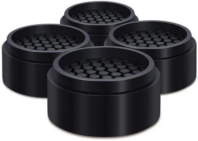 Productafbeelding van Ibenzoa® Verstelbare meubel- en bedverhogers, 2,54 cm per stuk, stapelbaar, rubberen voetjes met trillingsdemping, antislip, draagvermogen tot 907 kg