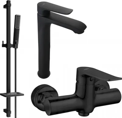 Produktbild von Mexen Pecos DQ72 Brausegarnitur, Schwarz - 72714DQ72-70