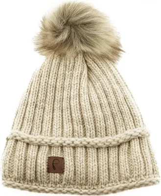 Obrázok produktu pre Faera zimná čiapka teplo lemovaná umelou kožušinou bobble klobúk fleece podšívka zimné pletené čiapky beanie klobúk