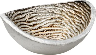 Produktbild von Räucherschale Metall Silber/Braun, Ø aussen 10 cm
