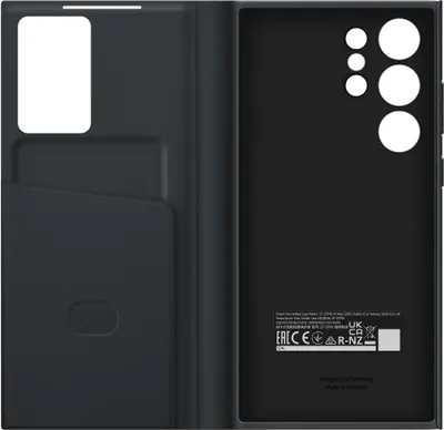 Produktbild von Samsung Smart View Peněženkové pouzdro Samsung Galaxy S23 Ultra s chytrým odklápěcím okénkem na karty, černé (EF-ZS918CBEGWW)