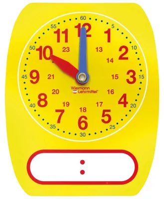 Produktbild von Schueler-Lernuhr mit beweglichen Zeigern analog und digital 12,5 x 16 cm