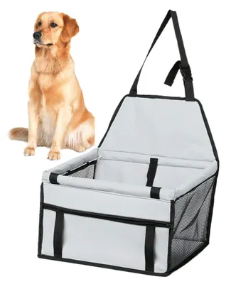 Image de Cage de transport pour chiens et chats - Respirante et pliable - Gris