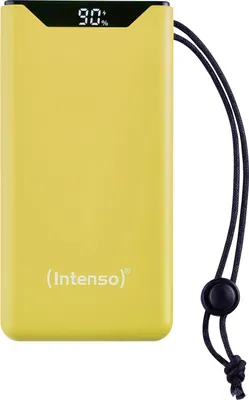Produktbild von Intenso Powerbank F10000 PD Qualcomm Quick Charge 3.0 10000 mAh 1x USB Typ A und C OUT gelb