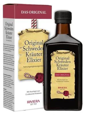 Obrázek produktu pro RIVIERA Original Švédský bylinný extrakt 250 ml, s obsahem alkoholu