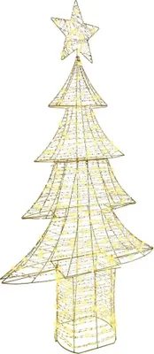 Image de Sapin de Noël avec 240 LED Blanc chaud 181 cm PET