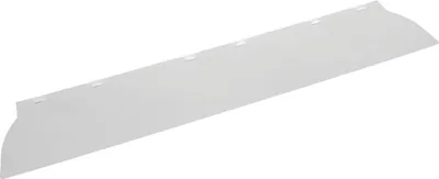 A long, thin, white object, likely a replacement blade for a spackling tool, is shown against a white background.