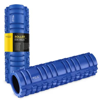 Produktbild von 4FIZJO Faszienrolle aus EVA-Schaum, 45x13,5 cm, Sehr hart, Blau