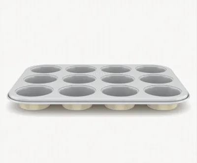 Image de Moule à muffins pour 12 muffins avec revêtement antiadhésif en céramique - 35 x 26,5 x 3 cm