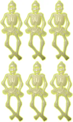 Zdjęcie produktu dla Neonowy zestaw szkieletów ok. 15 cm 6 szt.
