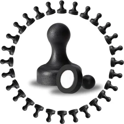 Obrázek produktu pro Silné černé neodymové magnety, 30 kusů, extra silné, velké
