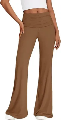 Immagine prodotto di REORIA Leggings da donna Eleganti Leggings larghi Marroni XL