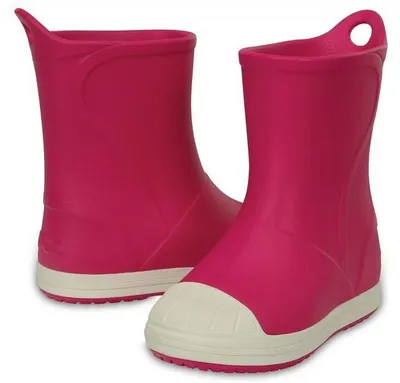 Produktbild von CROCS Kinder rosa BUMP IT leichte, rutschfeste Gummistiefel 32,5