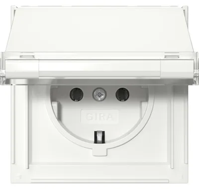 Obrázek produktu pro Zásuvka KD TX-44 čistě bílá - Ochranný kontakt zásuvky 441066