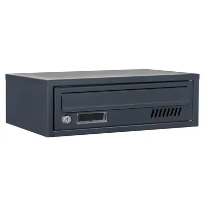 Produktbild von Briefkastenanlage 1 fächer GLM Euro Anthrazit RAL 7016 Briefkastensysteme Wandmontage