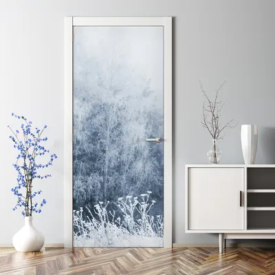 Produktbild von Dekorative Tür dekoration selbstklebend Klebefolie Türaufkleber Türtapete Wald Landschaft 70 x 200 cm