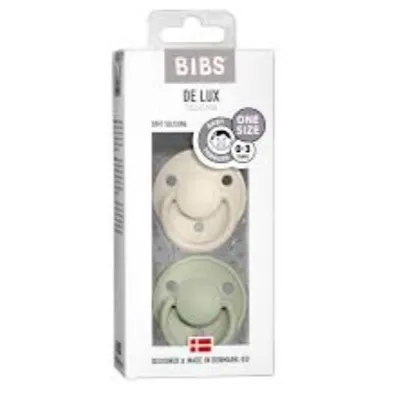 Produktbild von BIBS 150223 SAGE & Ivory 0-6M Silikon-Schnuller, BPA-frei