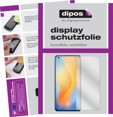 Produktbild von 2x Schutzfolie für Vivo X50 klar Displayschutzfolie Folie Display Schutz dipos