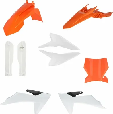 Produktbild von ACERBIS Verkleidungskit 9 Teile Orange/Weiß für KTM SX 50