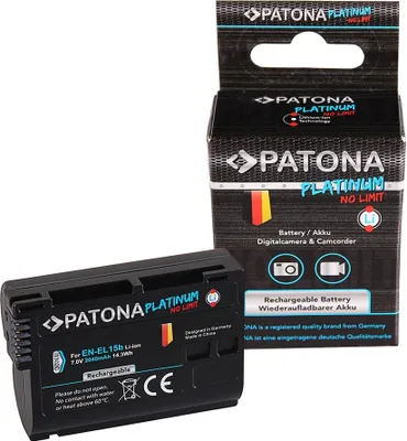 Obrázok produktu pre Platinová batéria f. Nikon EN-EL15b D7000 D7100 D600 D610 D800 D800E D810 D850 Z7 V1