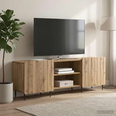 Immagine prodotto di vidaXL Mobile TV in rovere Artisan 150 x 31 x 52 cm in materiale derivato dal legno
