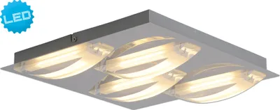 Produktbild von Näve - LED Deckenleuchte, Ranchi, Maße: l: 30cm; b: 30cm; h: 5cm; 1236842