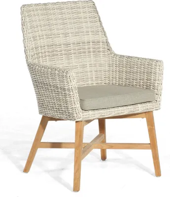 Produktbild von Sonnenpartner Garten-Sessel Helios white-coral Gartenstuhl Alu/Teakholz/Polyrattan