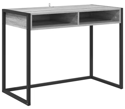 Produktbild von Solidchoice – Industriebüro mit Stahlbeinen und Holzplatte