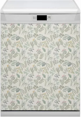 Produktbild von Magnetmatte Geschirrspüle Abwaschbar Küche Magnete  Nachbildung 60x70 cm  - Grüne Blätter