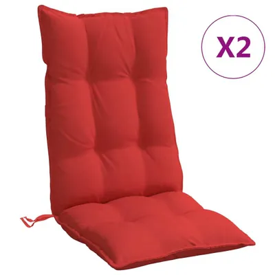 Produktbild von vidaXL Hochlehner-Auflagen 2 Stk. Rot Oxford-Gewebe
