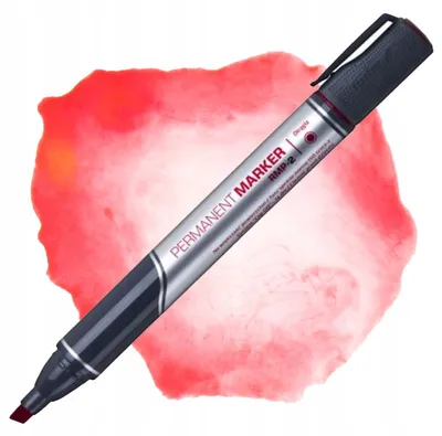 Produktbild von Rystor Permanentmarker Roter Keilspitze Schulstift