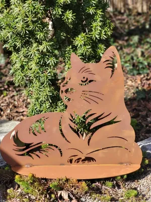Produktbild von Edelrost Katze Nala, liegend
