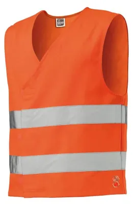 Immagine prodotto di Gilet ad alta visibilità da uomo, marca Siggi Group, colore arancione, classe I