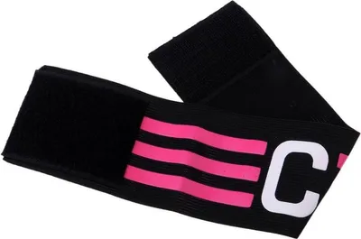 Produktbild von Jumada's - Kapitänsbinde Schwarz Pink - Für Sport, Bewegung und Kinder und Erwachsene - 1 Stück