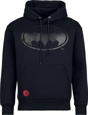 Produktbild von Batman Kapuzenpullover Herren Heat Logo – Black On Black schwarz S