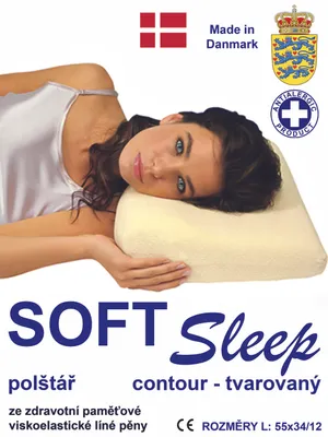 Obrázek produktu pro Anatomický polštář 55x34x12 - Soft Sleep Contour L